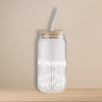 Verre - Maman fleur (Personnalisable)