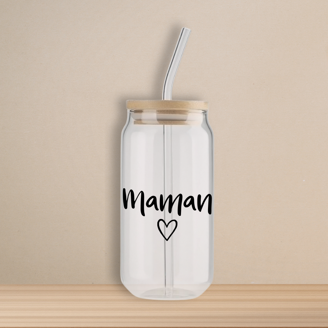 Verre - Maman coeur (Personnalisable)